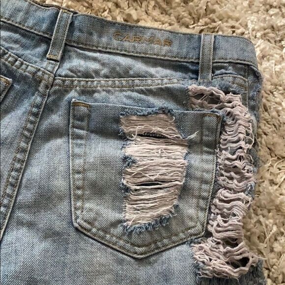 CARMAR  Anthropologie Distressed Cut-off Shorts - Picture 6 of 8